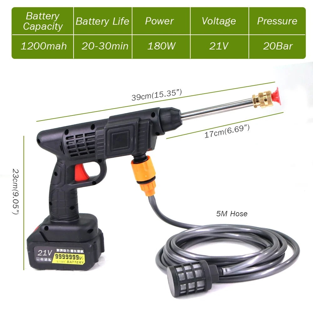 Portable High Pressure Car Washing Gun
