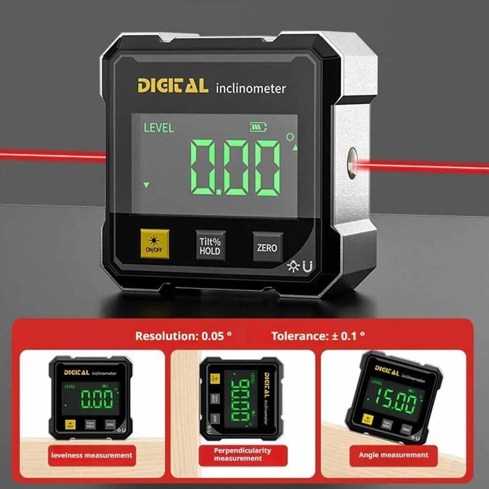 Digital Magnetic Side Laser Inclinometer