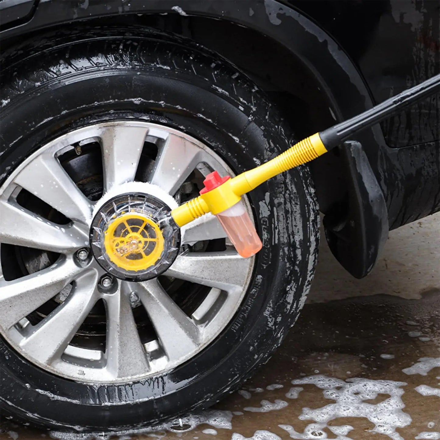 Automatic Rotary Long Handle Car Cleaning Brush