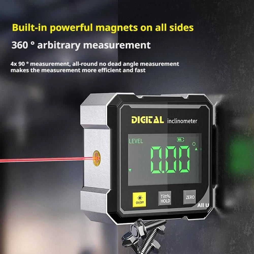 Digital Magnetic Side Laser Inclinometer